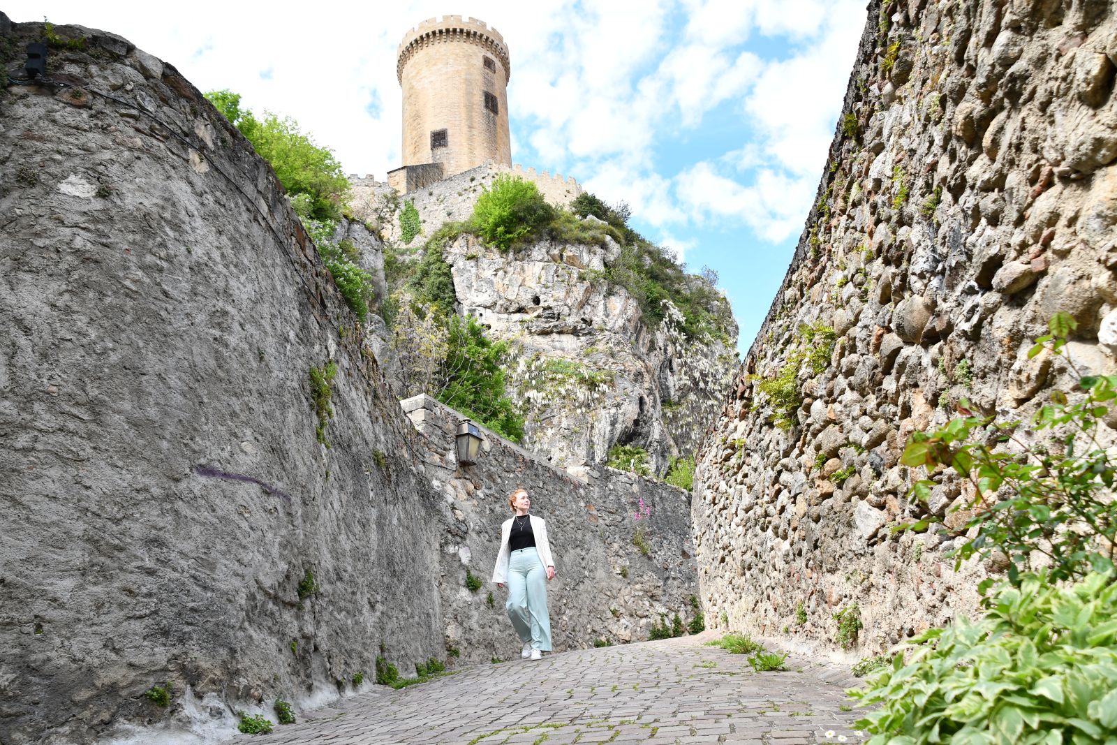 Rue médiévale de la Ville de Foix Ariège Pyrénées