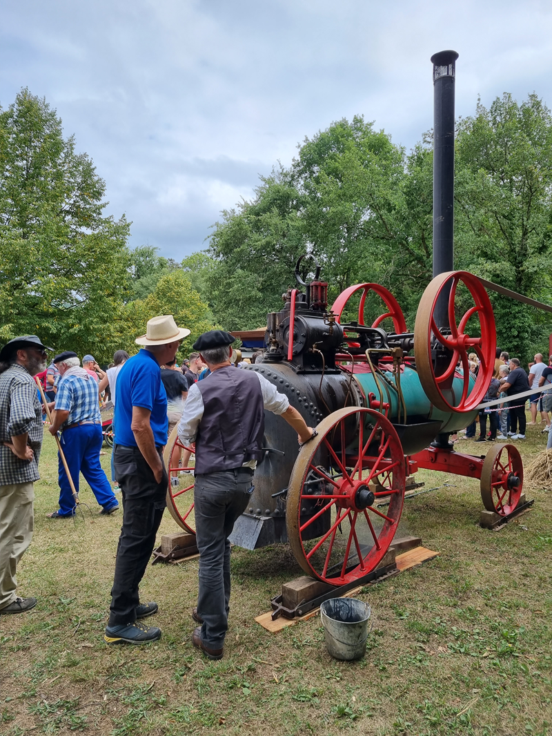 Battage à l'ancienne, la grande Fête du Blé aux Forges de Pyrène