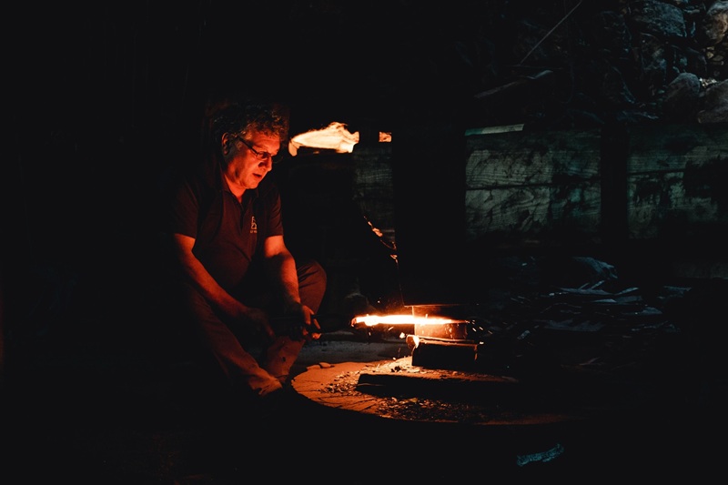 La Forges à martinet pour réaliser des outils anciens