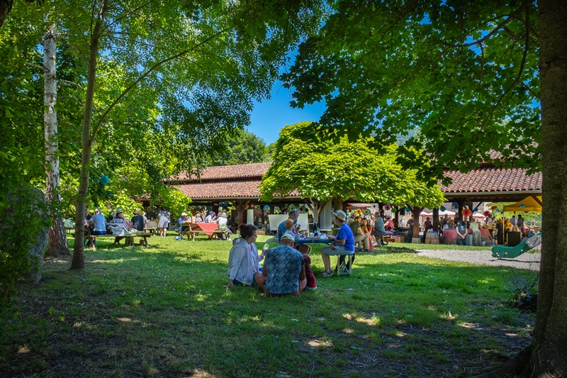 L'aire de Pique Nique aux Forges de Pyrène