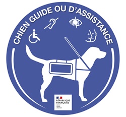 Logo Chien guide d'assistance personne malvoyante Forges de Pyrène.